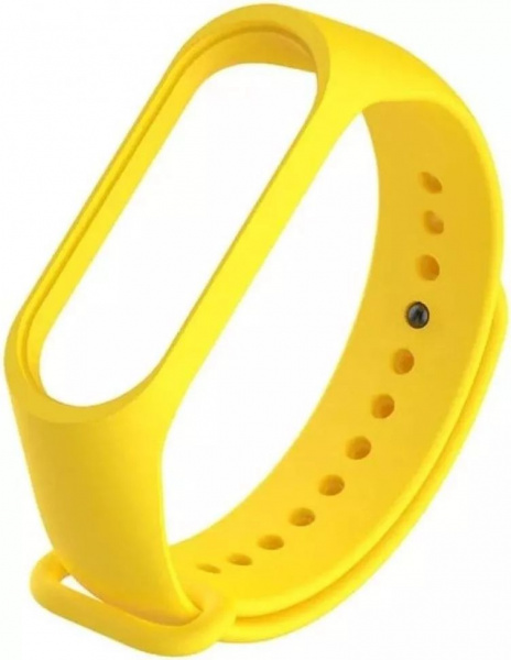 Ремешок силиконовый для Mi Band 4, желтый фото 1
