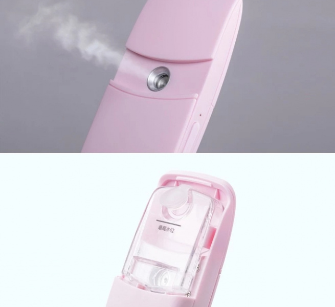 Портативный спрей для увлажнения лица Mijia Sheface розовый фото 5