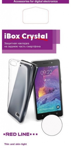 Чехол для смартфона Xiaomi Mi 9 Silicone iBox Crystal (прозрачный), Redline фото 1