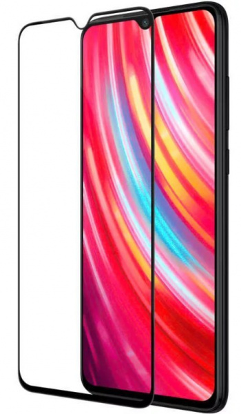Защитное стекло для Xiaomi Redmi 9 Full Screen Full Glue черный, Redline фото 1